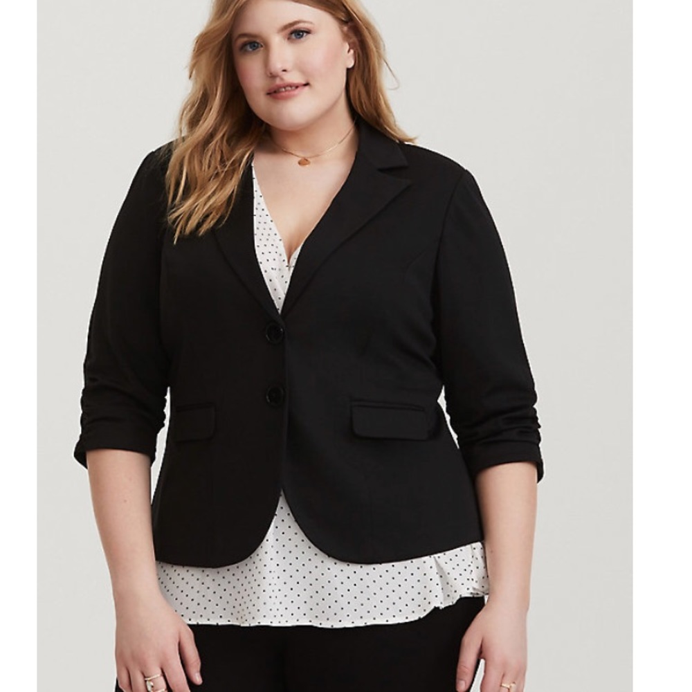 Torrid Studio Ponte Blazer Size 2